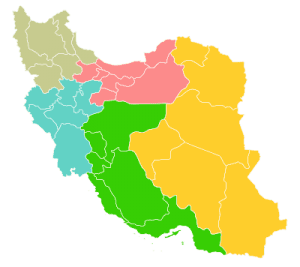 Temperature and climate difference map of Iranian cities Temperature and climate difference map of Iranian cities